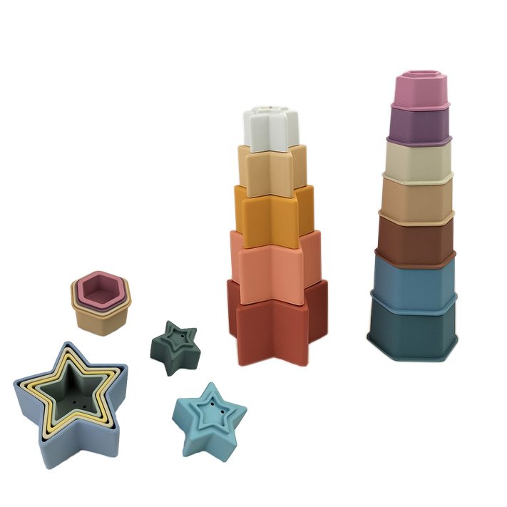 Ṣe akanṣe Silikoni Stacking Toy