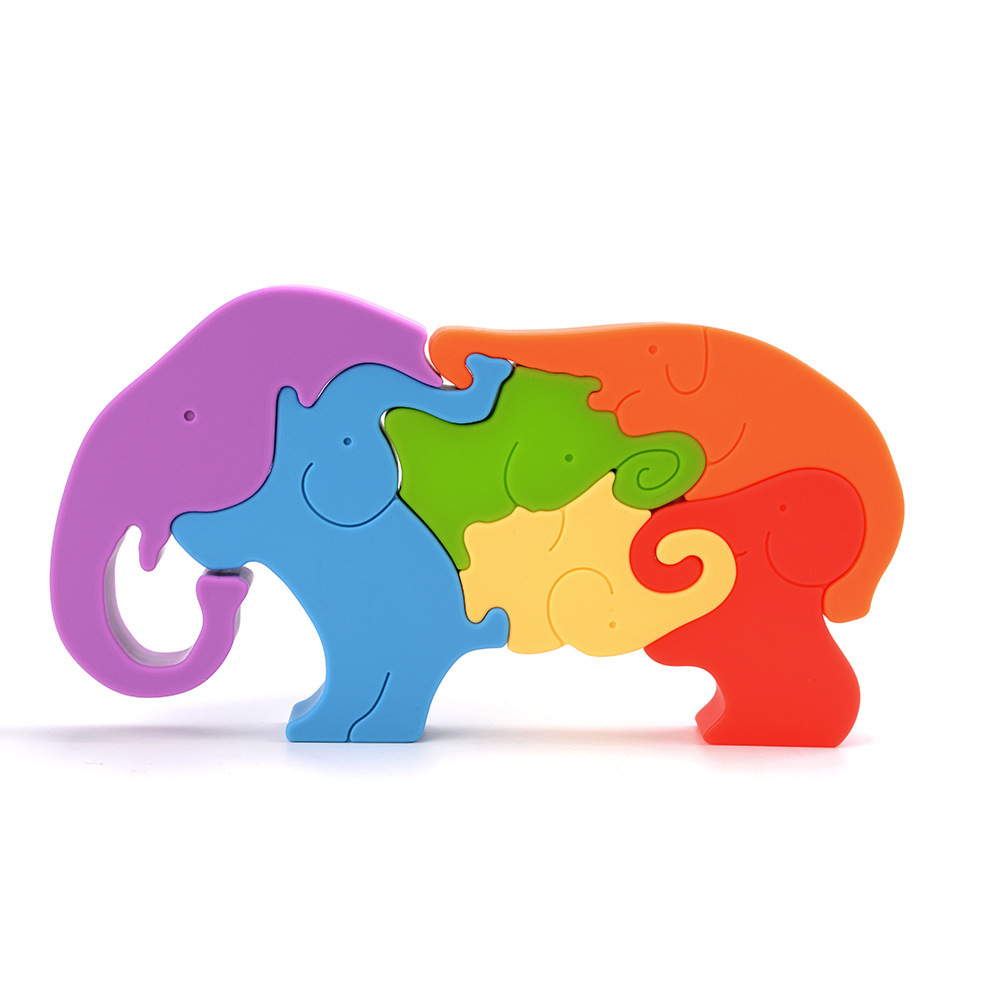 umdlalo we-silicone stacking puzzle toy