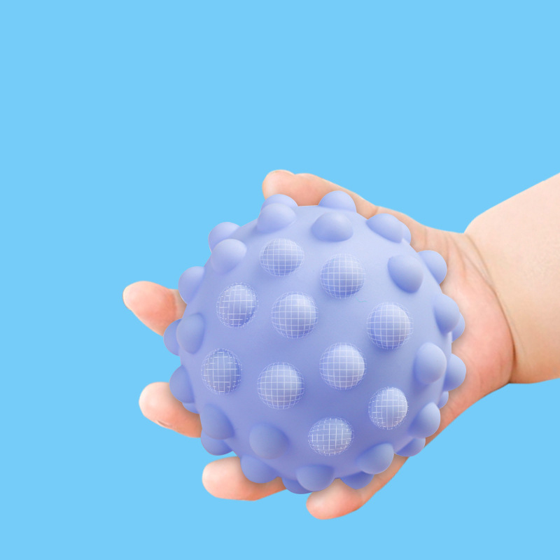 sensoriska bollar i silikon för baby