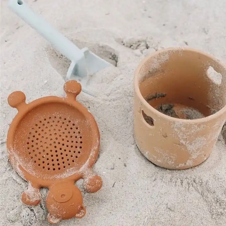 cubo de silicona para juguetes de playa