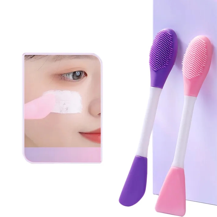 silicone facial mask brush