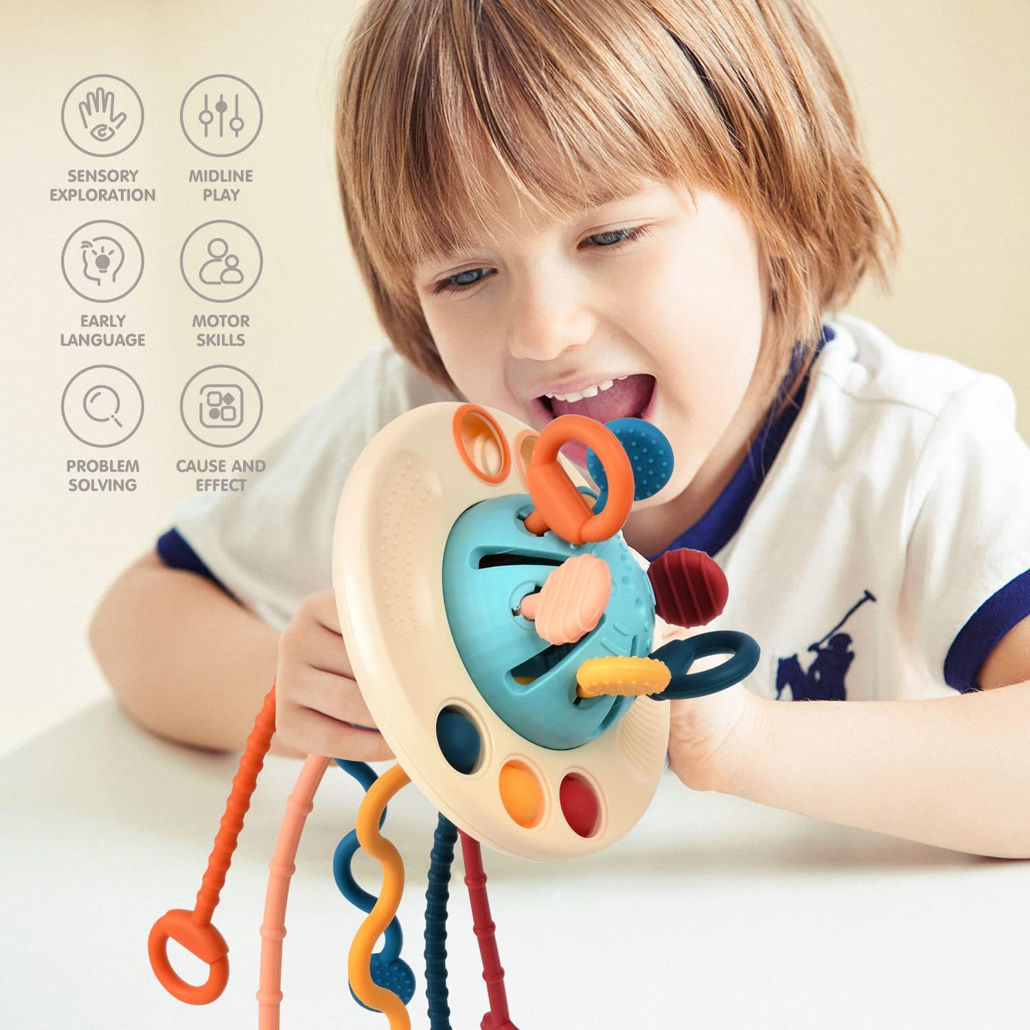 pull string toy silicone