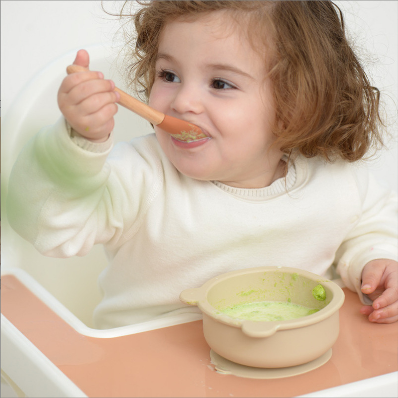 silicone baby feeding bowl