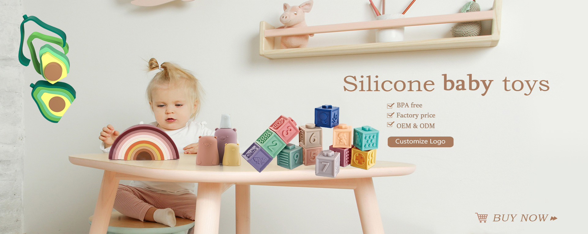 jouets en silicone pour bébé